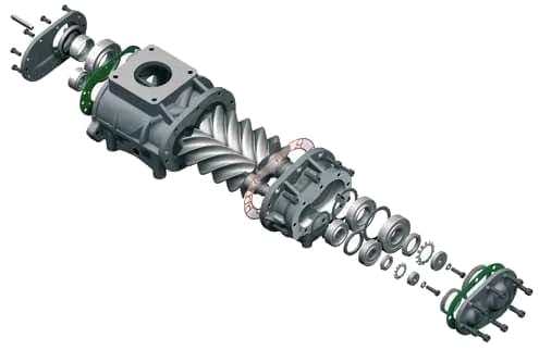 02 - Compressor screw block