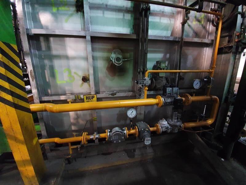 06 - Hardening furnace gas supply safety and control line