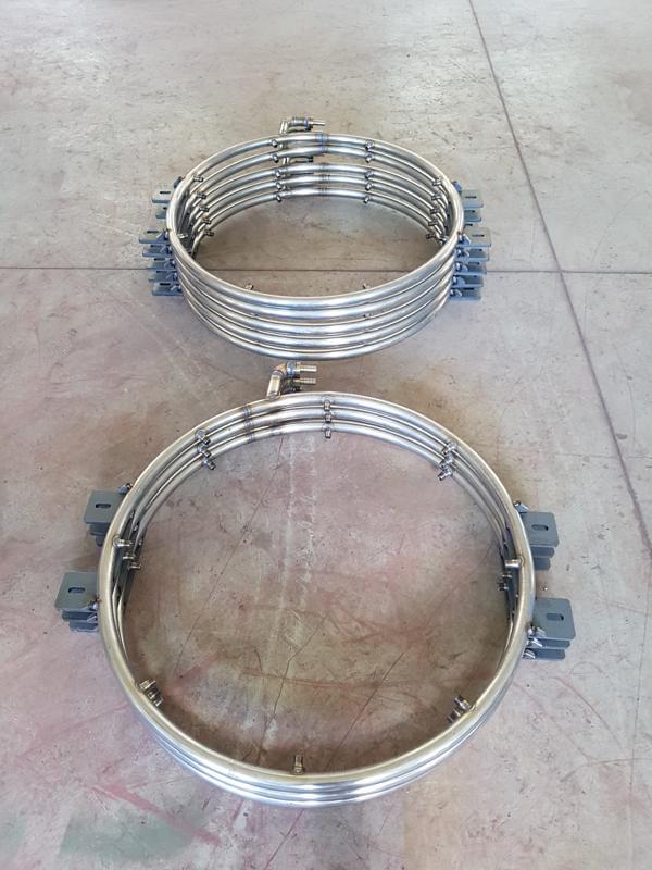 25 - Material spraying rings