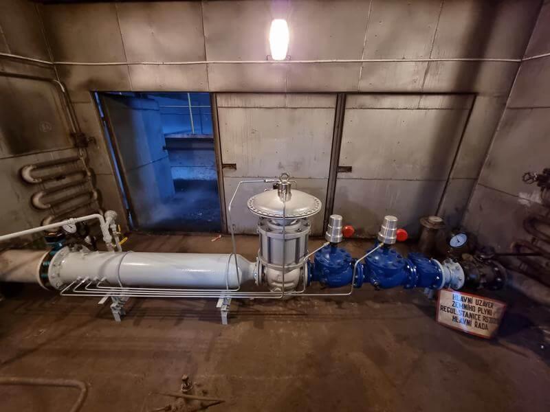 27 - Control range for supply of 20000 Nm³ of natural gas per hour