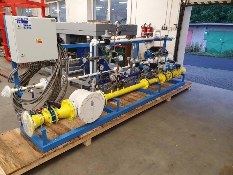 28 - Control range for heating and drying the vacuum chamber for combined burner of natural gas - coke oven gas - air