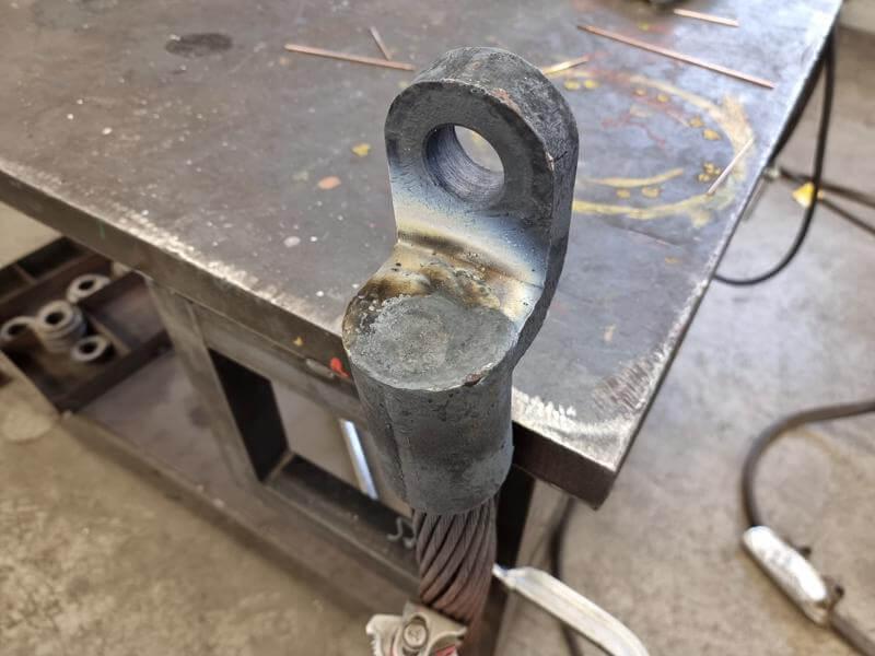 39 - Copper grounding rope weldment of electric arc furnace